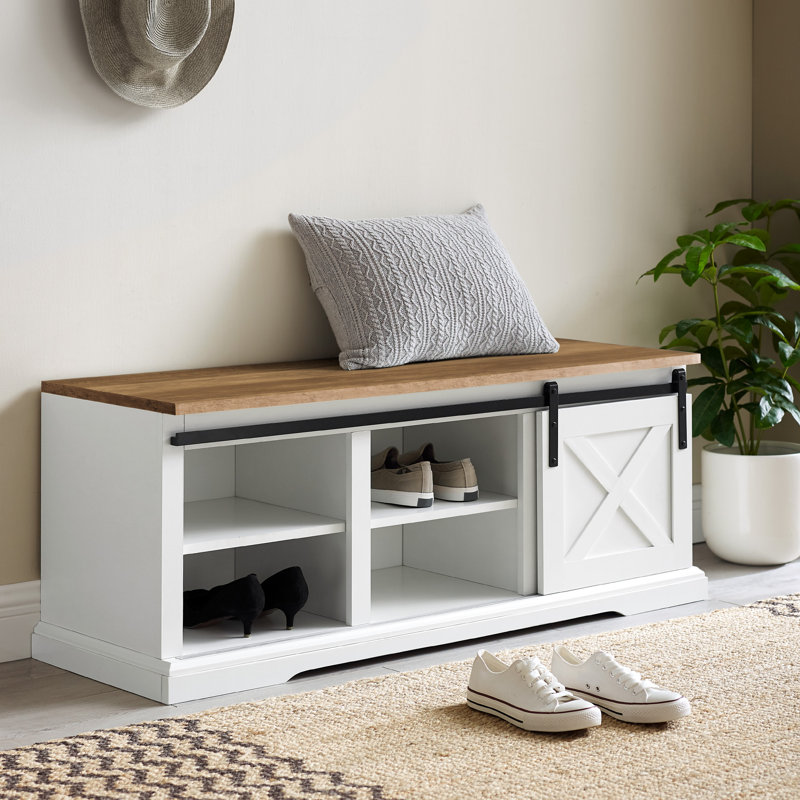 Gracie Oaks Kosjo Shoe Storage Bench & Reviews Wayfair